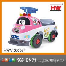 Hot Sale New Model Baby Walker Cartoon Cars For Kids With Music Pink Color
